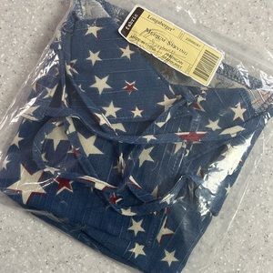 NWT Longaberger Medium Serving Basket Liner American Starburst 23568287